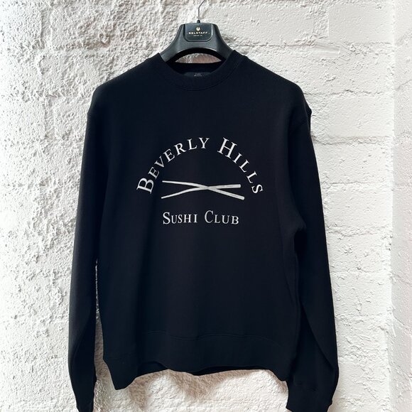 NEW BEVERLY HILLS SUSHI CLUB Stampd x Masuhisa Sweatshirt Crew Black NOBU BHSC L - Picture 2 of 11